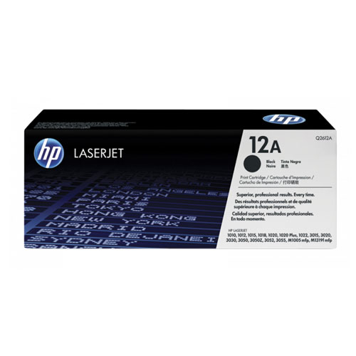 HP 12A Black Original LaserJet Toner Cartridge